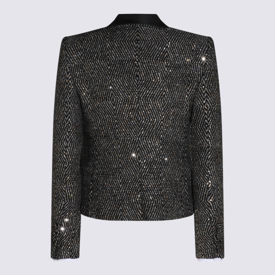 26FW 톰포드 수트 자켓 GI3146 FAX1858YND BLACK WHITE - TOMFORD