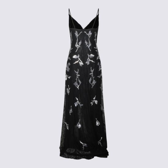 26FW 블루마린 미디 원피스 NF6058 J1638L9678 BLACK - BLUMARINE