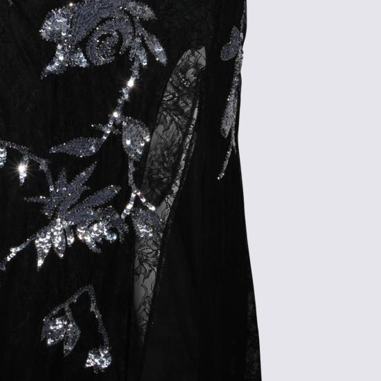 26FW 블루마린 미디 원피스 NF6058 J1638L9678 BLACK - BLUMARINE