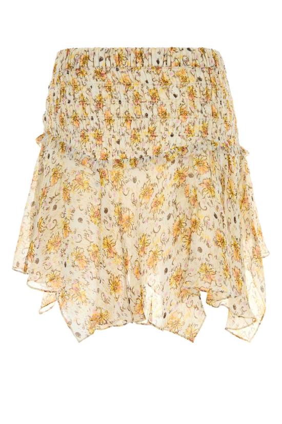 26FW 이자벨마랑에뚜왈 피알라 프린티드 시폰 스커트 JU0541FAD3J01E LWEC Floral - ISABEL MARANT ETOILE