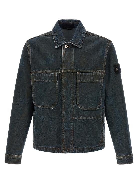 26FW 스톤 아일랜드 블루 린스 버튼 디테일 코치 재킷 L2S144100006S0J40VJ229 Blue
