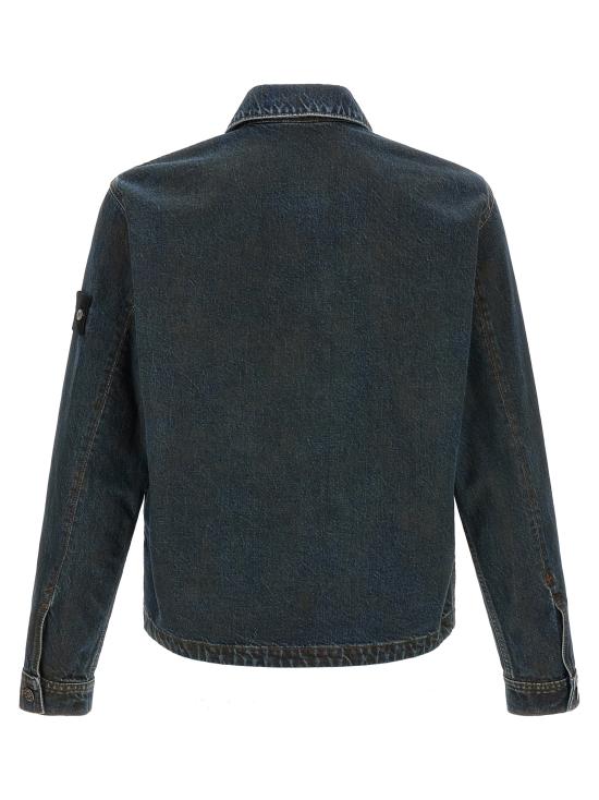26FW 스톤 아일랜드 블루 린스 버튼 디테일 코치 재킷 L2S144100006S0J40VJ229 Blue - STONE ISLAND