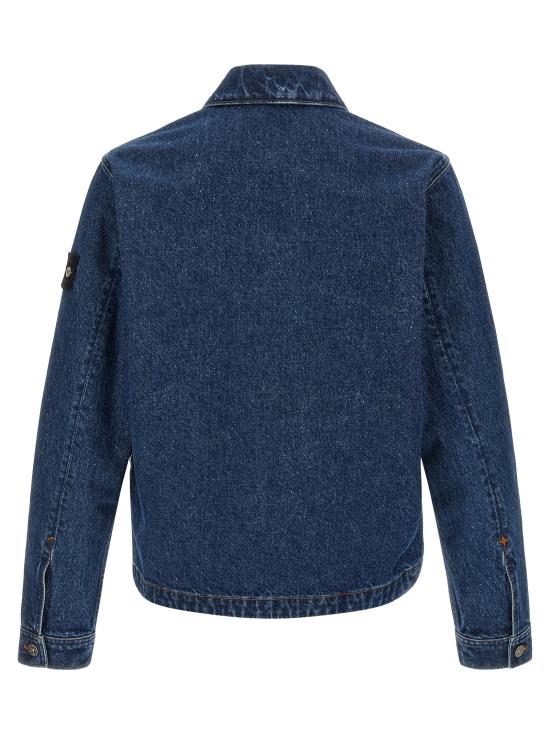 26FW 스톤 아일랜드 블루 린스 버튼 디테일 코치 재킷 L2S144100006S0J34VJ202 Blue - STONE ISLAND