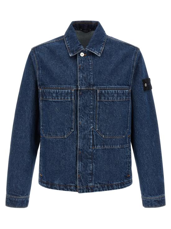 26FW 스톤 아일랜드 블루 린스 버튼 디테일 코치 재킷 L2S144100006S0J34VJ202 Blue