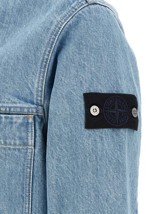 26FW 스톤 아일랜드 블루 린스 버튼 디테일 코치 재킷 L2S144100006S0J33VJ204 Light Blue - STONE ISLAND