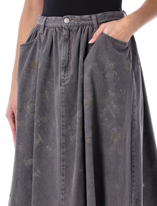 26FW MM6 메종마르지엘라 미디 스커트 S62ME0038M30064 964 BLACK WASH - MM6 MAISON MARGIELA