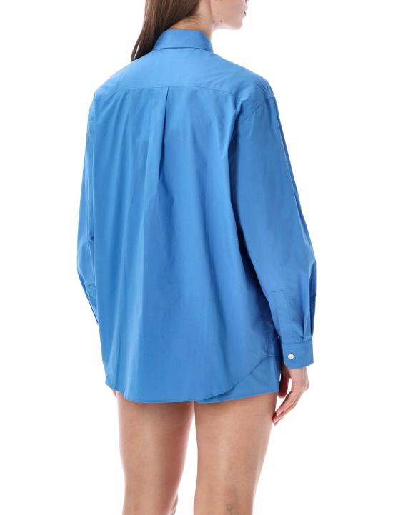 26FW 스포티앤리치 반팔 티셔츠 SI00783326BL166 4154 TRUE BLUE - SPORTY & RICH