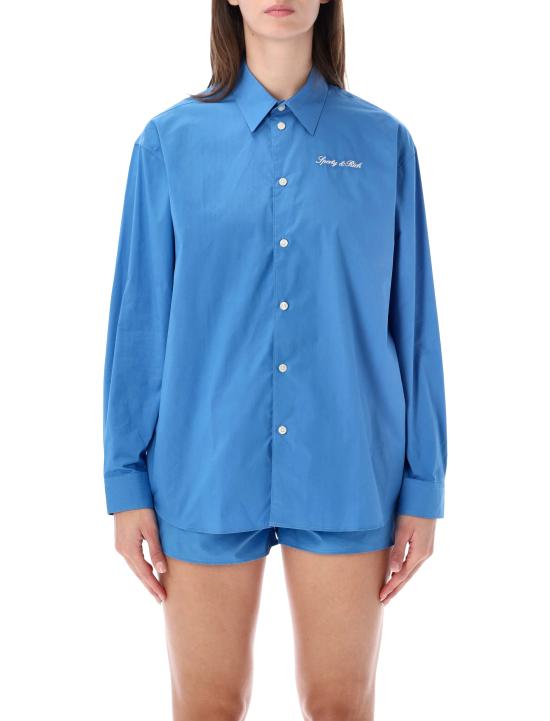 26FW 스포티앤리치 반팔 티셔츠 SI00783326BL166 4154 TRUE BLUE