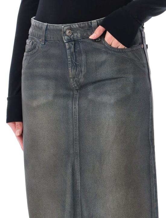 26FW 세븐포올맨카인드 미디 스커트 7UGP0066 3XI GRIGIO - 7 FOR ALL MANKIND