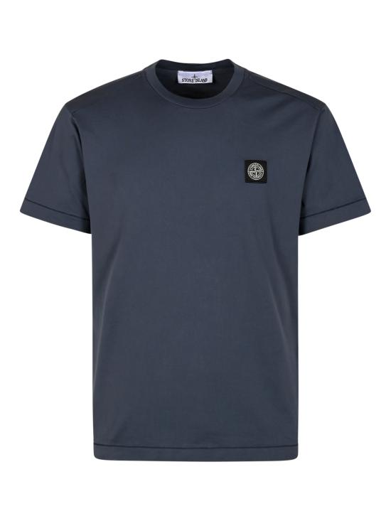 26FW 스톤 아일랜드 로고 패치 반소매 티셔츠 2100027 S0013V002E SLATE BLUE - STONE ISLAND