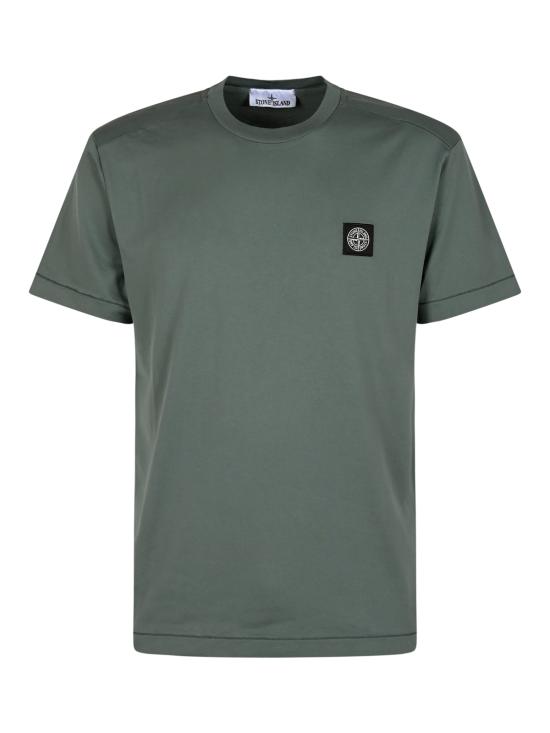 26FW 스톤 아일랜드 로고 패치 반소매 티셔츠 2100027 S0013V005T OCEAN GREEN - STONE ISLAND