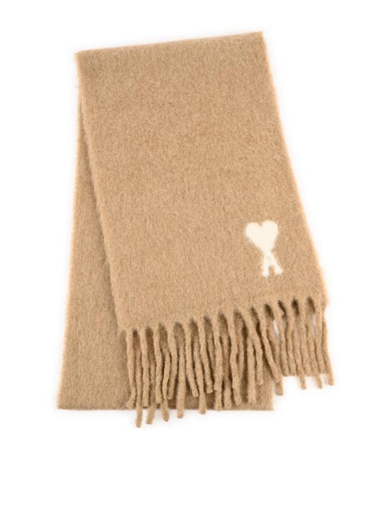26FW 아미 알파카 아미 드 꾀흐 스카프 USF673 AW0004A184 BEIGE MASTIC - AMI