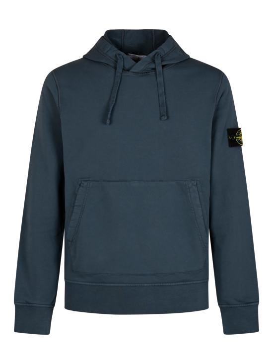 26FW 스톤 아일랜드 오가닉 코튼 플리스 레귤러핏 후드 스웨트셔츠 6100062 S0051V002E SLATE BLUE - STONE ISLAND