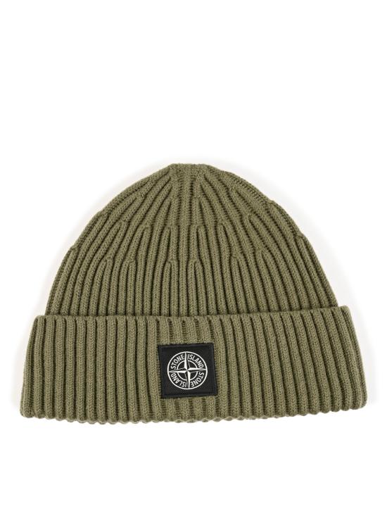 26FW 스톤 아일랜드 컴퍼스 로고 패치 풀 립 RWS 울 비니 N100002 S00C3V005G MILITARY GREEN - STONE ISLAND