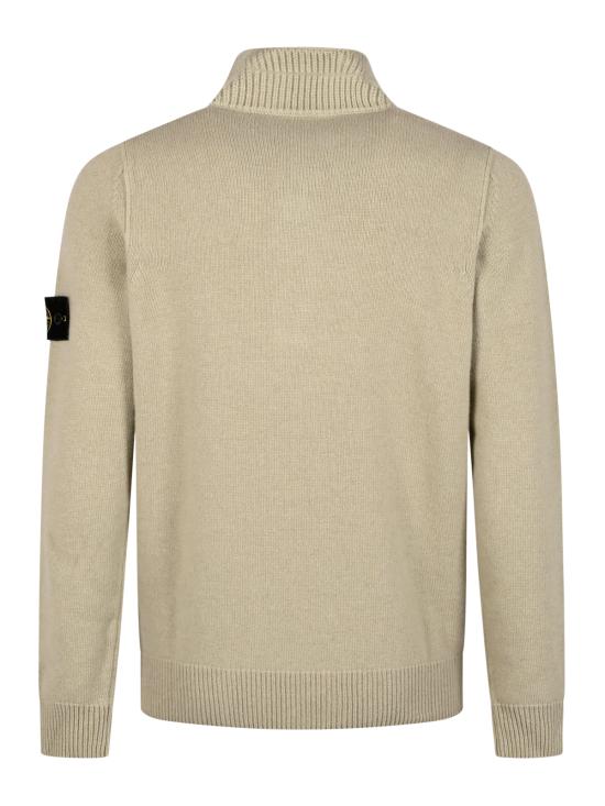 26FW 스톤 아일랜드 램스울 하프집 점퍼 5100040 S00A3V0095 SAND - STONE ISLAND