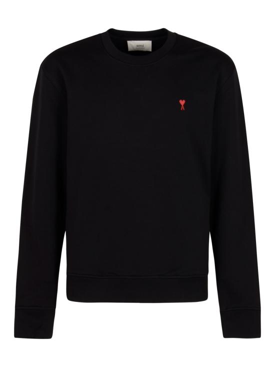 26FW 아미 스몰 하트 로고 스웨트셔츠 BFUSW035 730001 NOIR