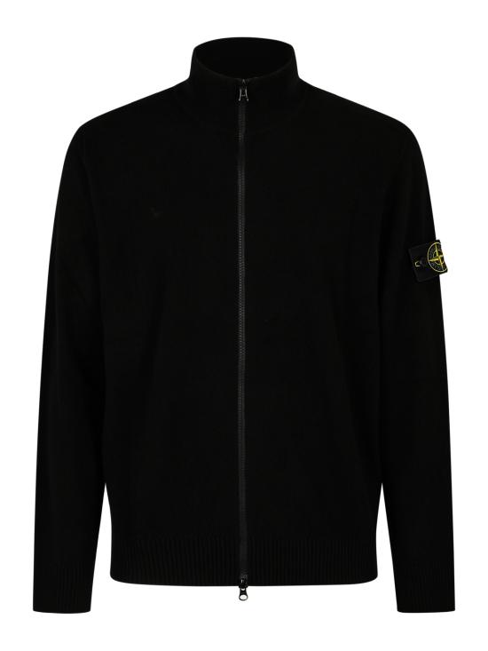 26FW 스톤 아일랜드 라이트 RWS 질롱 울 집업 가디건 5100023 S00B4V0029 BLACK