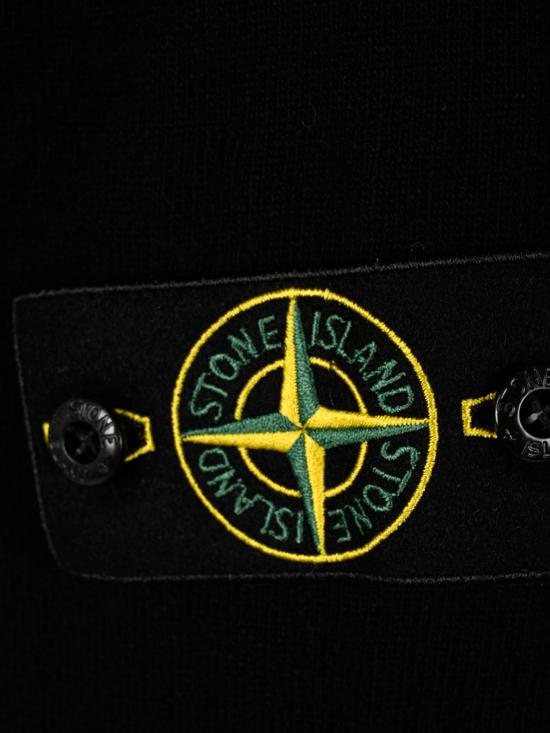 26FW 스톤 아일랜드 라이트 RWS 질롱 울 집업 가디건 5100023 S00B4V0029 BLACK - STONE ISLAND