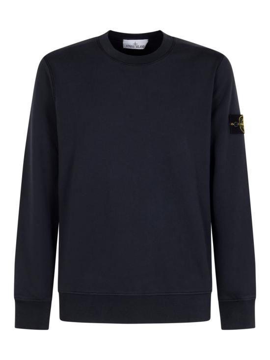 26FW 스톤 아일랜드 오가닉 코튼 플리스 레귤러 핏 크루넥 스웨트셔츠 6100060 S0051V0020 NAVY BLUE