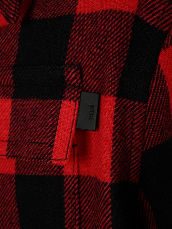 26FW 아미 셔츠 USH875 WV0220A252 ROUGE RUBIS NOIR - AMI