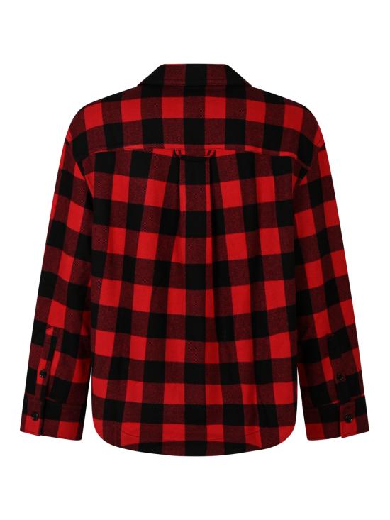 26FW 아미 셔츠 USH875 WV0220A252 ROUGE RUBIS NOIR - AMI