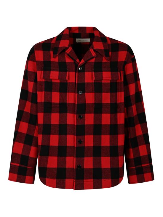 26FW 아미 셔츠 USH875 WV0220A252 ROUGE RUBIS NOIR - AMI