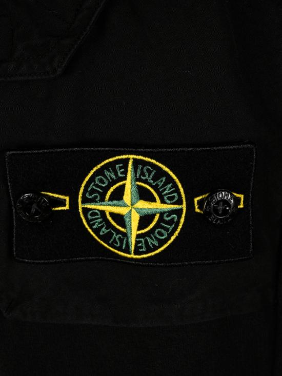 26FW 스톤 아일랜드 브러시드 코튼 슬리브 포켓 스웨트셔츠 6100015 S0A20V0029 BLACK - STONE ISLAND