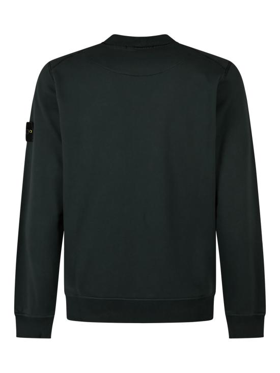 26FW 스톤 아일랜드 오가닉 코튼 플리스 레귤러 핏 크루넥 스웨트셔츠 6100060 S0051V005S DARK GREEN - STONE ISLAND