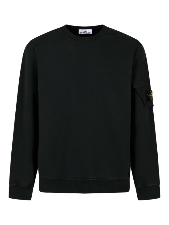 26FW 스톤 아일랜드 브러시드 코튼 슬리브 포켓 스웨트셔츠 6100015 S0A20V005S DARK GREEN