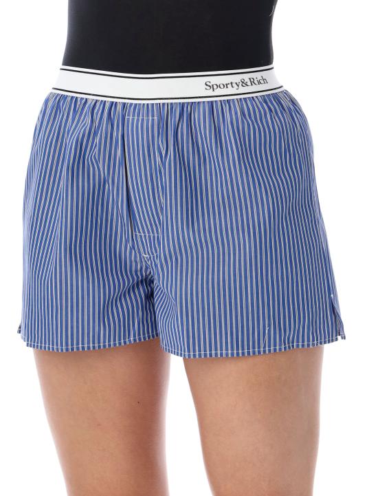 26FW 스포티앤리치 숏팬츠 SH01583300ST02 3896 BLUE STRIPE - SPORTY & RICH