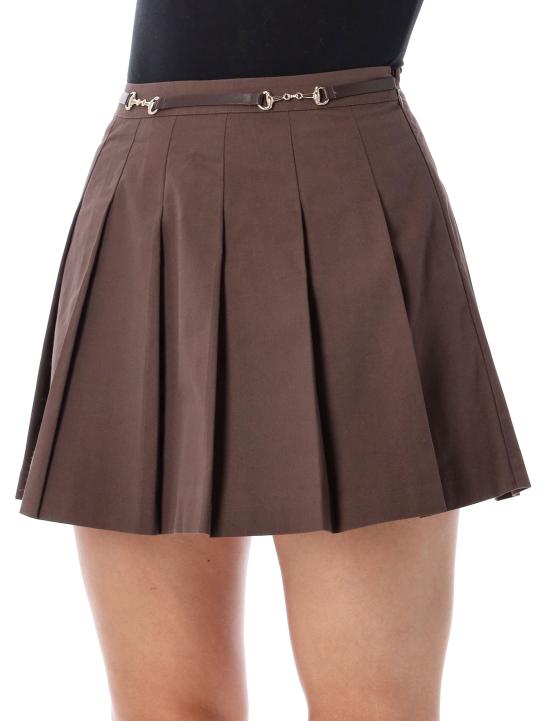 26FW 스포티앤리치 미디 스커트 SK03283000BR03 10 MARRONE - SPORTY & RICH