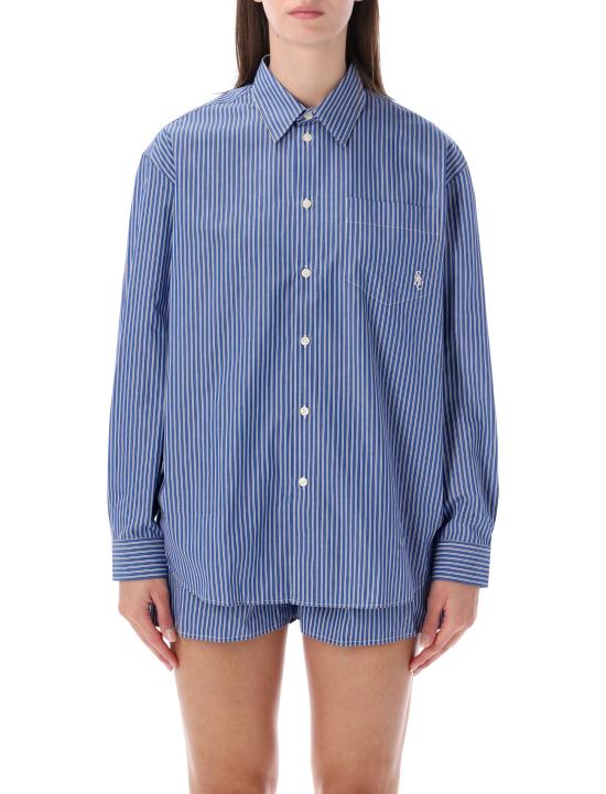 26FW 스포티앤리치 반팔 티셔츠 SI00683302ST02 3896 BLUE STRIPE