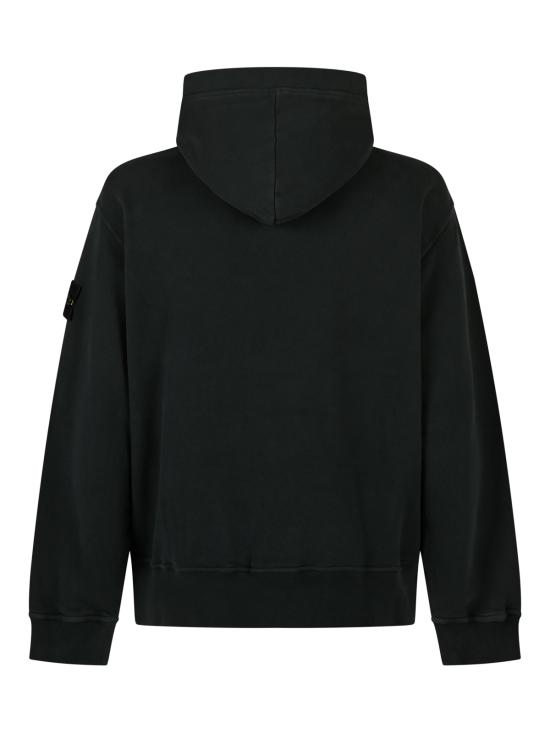 26FW 스톤 아일랜드 브러쉬드 오가닉 코튼 플리스 오버사이즈 핏 집업 후드 파우치 포켓 스웨트셔츠 6100023 S0A20V005S DARK GREEN - STONE ISLAND
