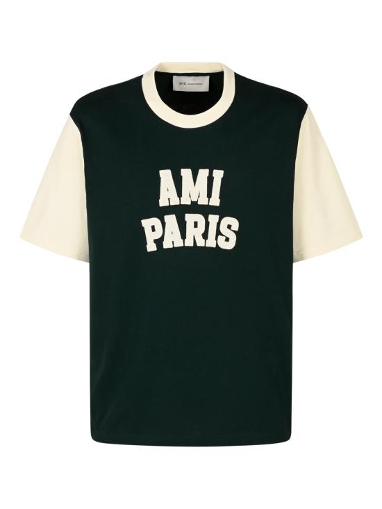 26FW 아미 셔츠 UTS418 JE0272A244 VERT BOUTEILLE IVOIRE - AMI