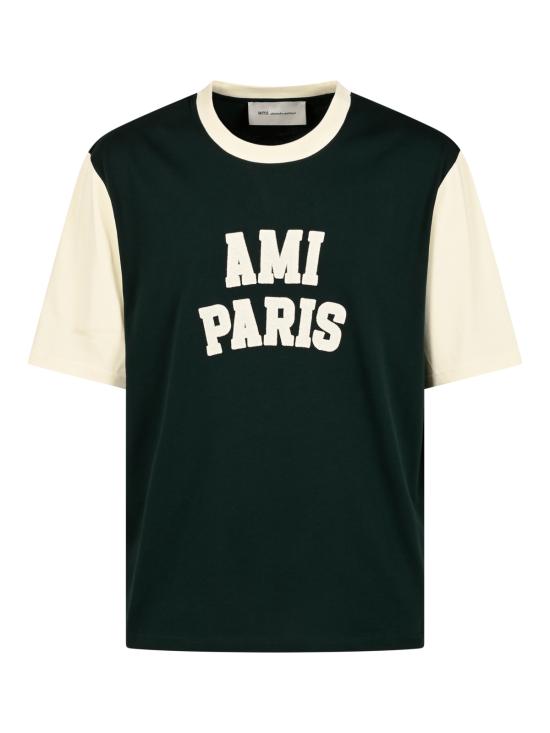 26FW 아미 셔츠 UTS418 JE0272A244 VERT BOUTEILLE IVOIRE