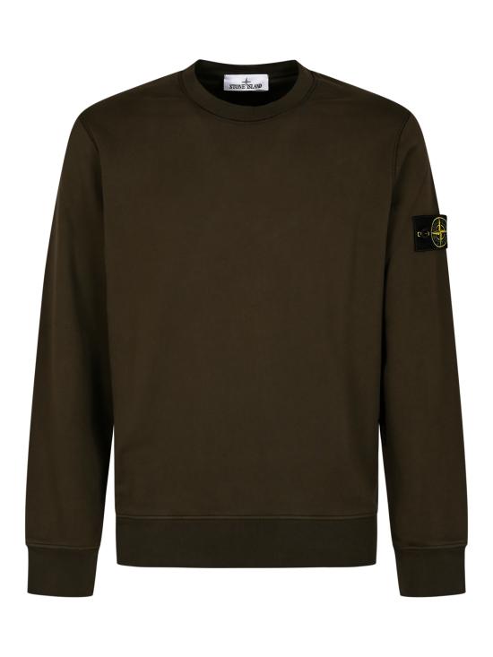 26FW 스톤 아일랜드 오가닉 코튼 플리스 레귤러 핏 크루넥 스웨트셔츠 6100060 S0051V0078 COAL GREY - STONE ISLAND