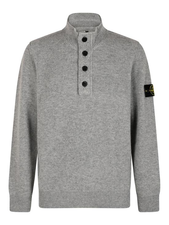 26FW 스톤 아일랜드 램스울 하프집 점퍼 5100040 S00A3V0M60 GREY MELANGE