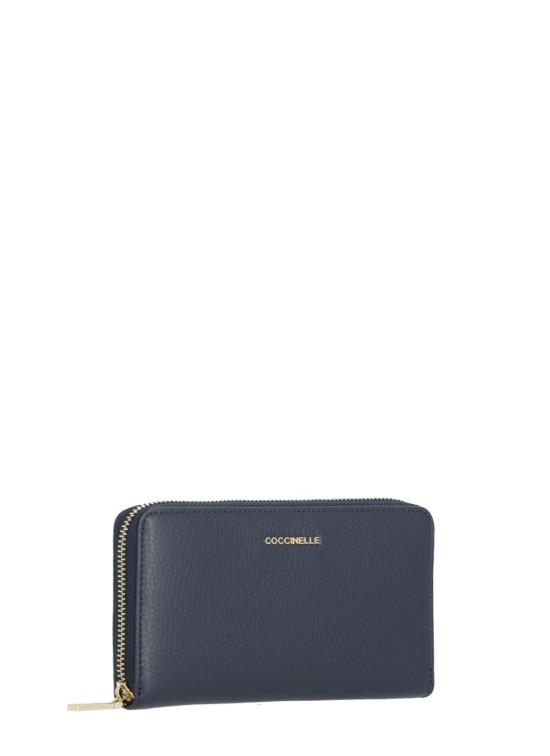 26FW 코치넬리 지갑 E2MW5113201 METALLIC SOFTB29 BLUE - COCCINELLE