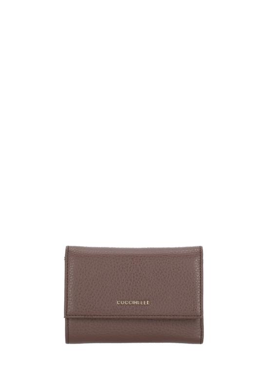 26FW 코치넬리 지갑 E2MW5116601 METALLIC SOFTR49 BURGUNDY