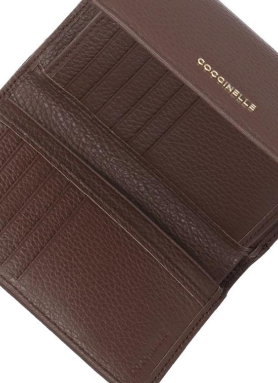 26FW 코치넬리 지갑 E2MW5116601 METALLIC SOFTR49 BURGUNDY - COCCINELLE