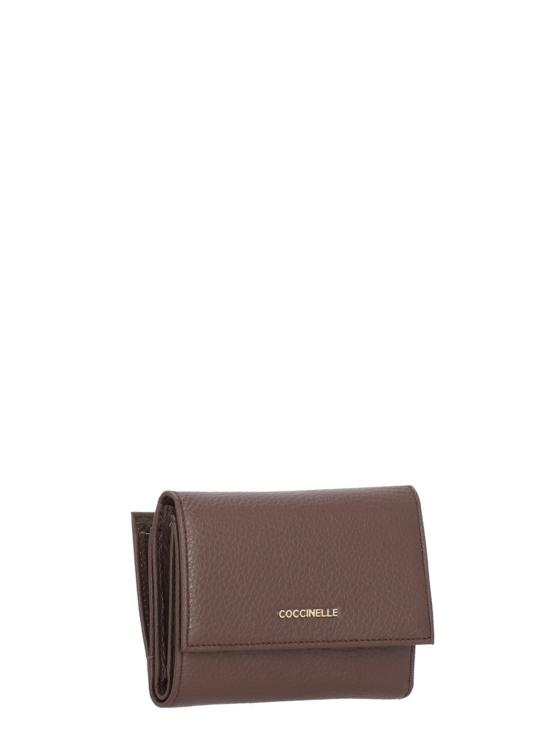 26FW 코치넬리 지갑 E2MW5116601 METALLIC SOFTR49 BURGUNDY - COCCINELLE