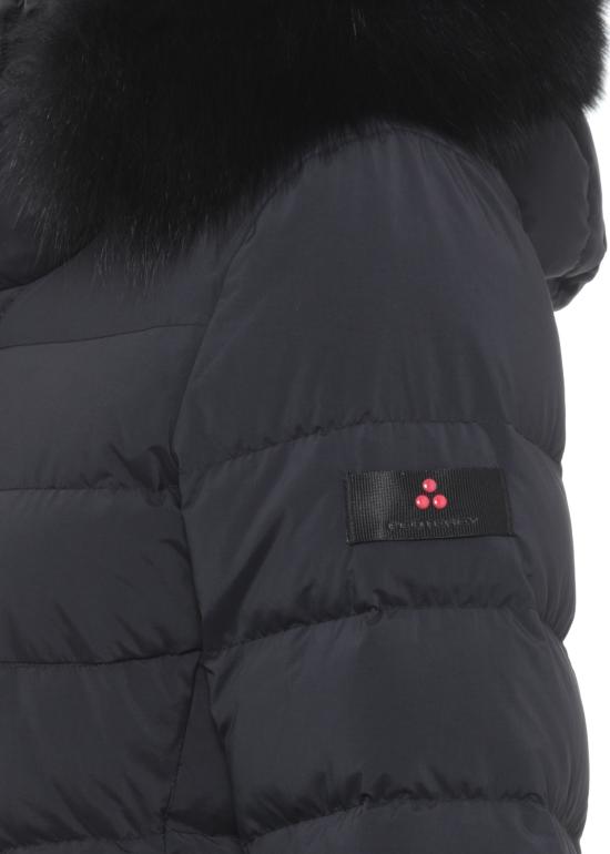 26FW 페트레이 세리올라 ML 06 하이칼라 퍼 롱 다운 재킷 PED5458 01190986808 BLACK - PEUTEREY