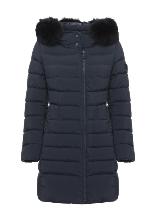26FW 페트레이 세리올라 ML 06 하이칼라 퍼 롱 다운 재킷 PED5458 01190986215 BLUE