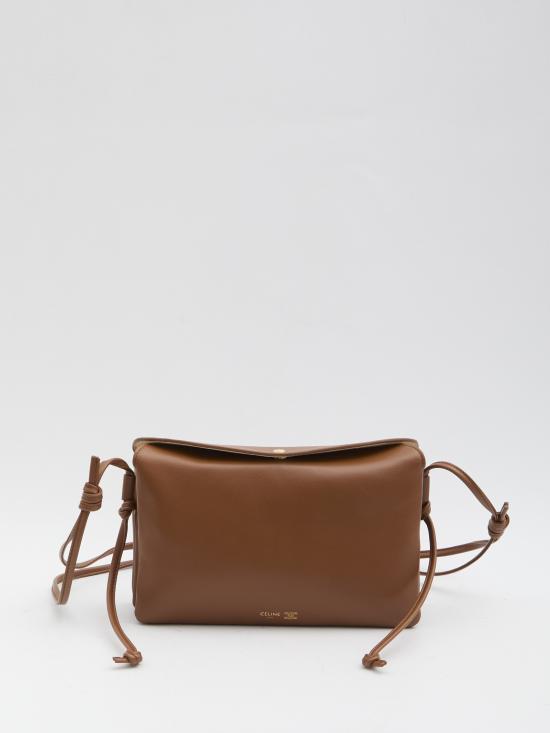 26FW 셀린느 트리오 플랩백 스무스 램스킨 10P862O86 BROWN