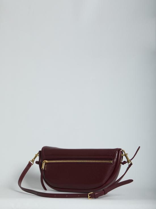 26FW 셀린느 리들 하프 문 소프트 램스킨 트리옹프 크로스백 L10373778 BORDEAUX - CELINE