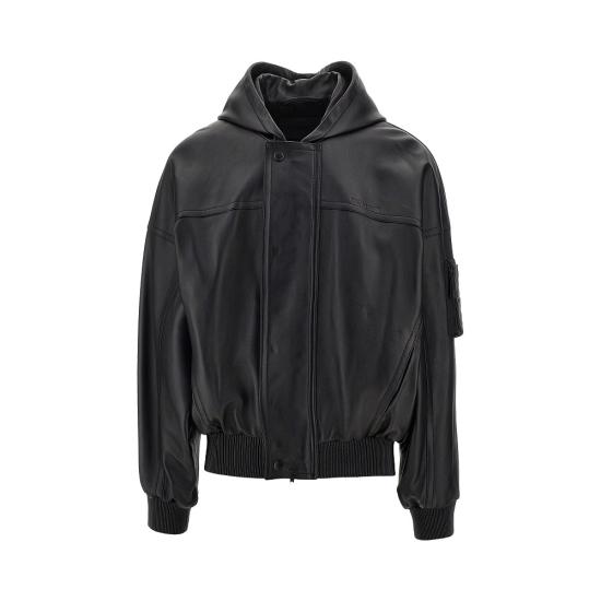 26FW 발렌시아가 가죽 자켓 A009GCTVS05 Black