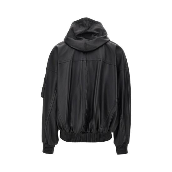 26FW 발렌시아가 가죽 자켓 A009GCTVS05 Black - BALENCIAGA