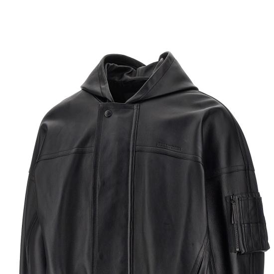 26FW 발렌시아가 가죽 자켓 A009GCTVS05 Black - BALENCIAGA