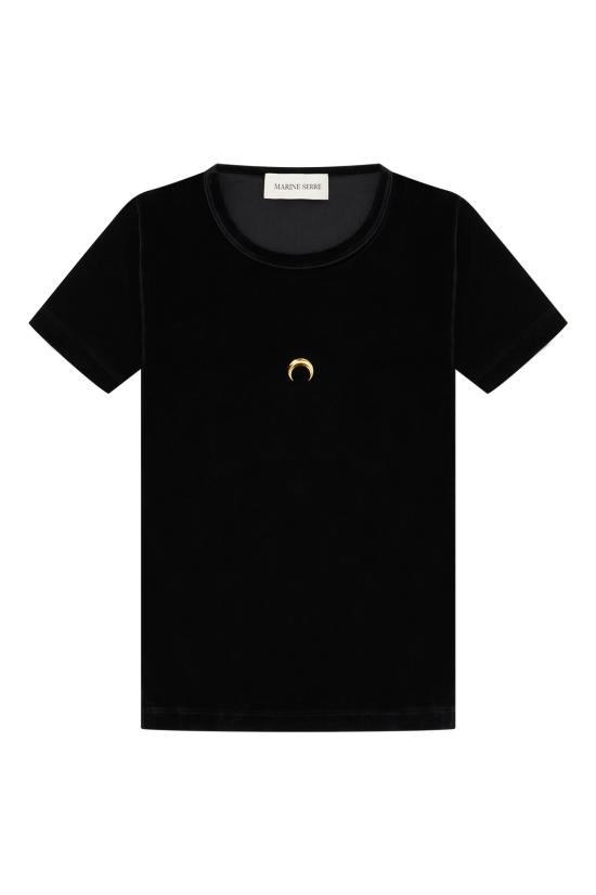 26FW 마린세르 반팔 티셔츠 WTT012ARRJER0030 BK99 Black
