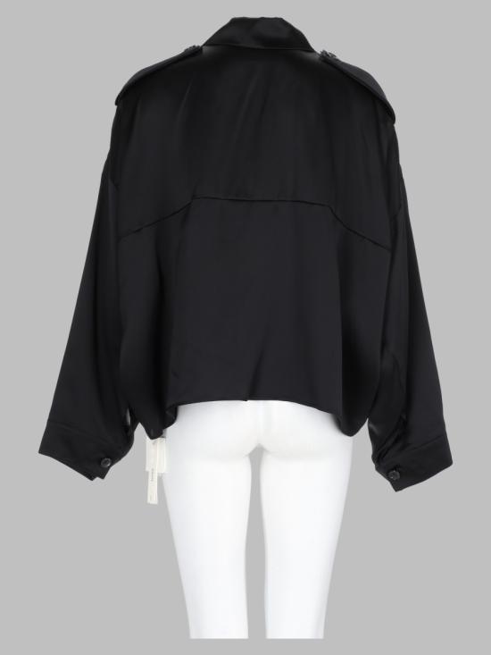 26FW 케이트 보딘 에폴렛 셔츠 블라우스 24803029 W3029200 BLACK - KHAITE